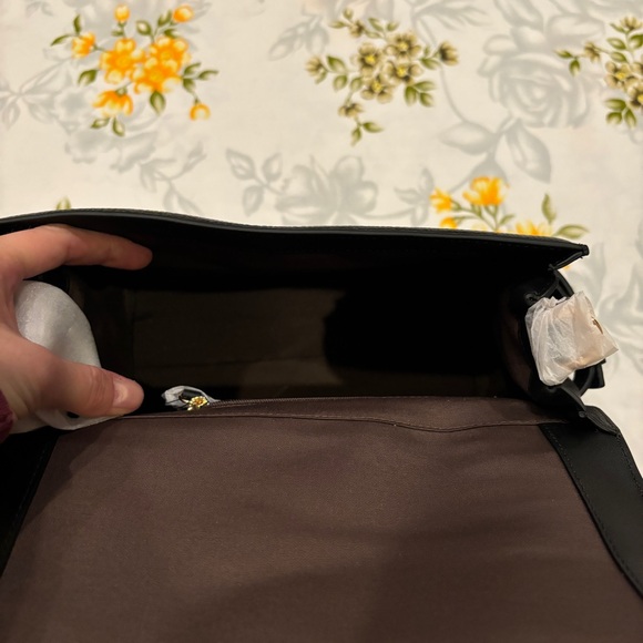 Luana Italy Ebony Paley Satchel NWT - Picture 4 of 11